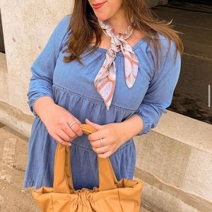 Tiered Denim Dress Size Medium/Large